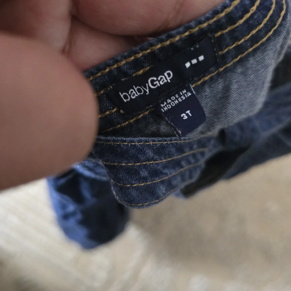 GAP Dark Blue Denim Button-Front Shorts